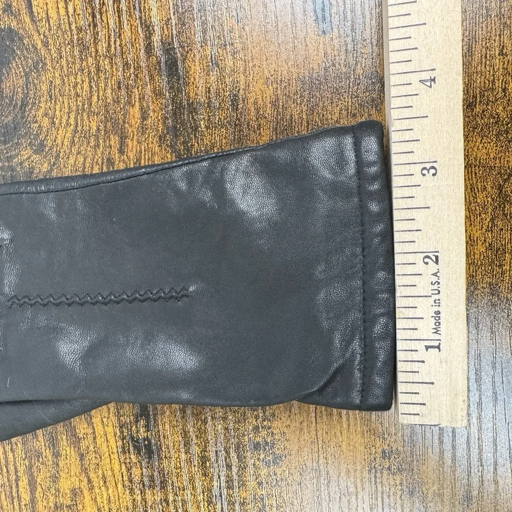 Vintage Fownes Woman's Genuine Leather Gloves‎ Size 7 WPL 9522 Lined